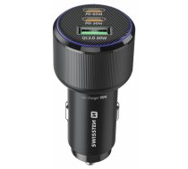 Swissten PD 2x USB-C / USB Automašīnas Lādētājs 95W ar USB-C - USB-C Kabeli 1m (20111912)