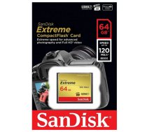 SanDisk CF Extreme Zibatmiņa 64GB (SDCFXSB-064G-G46)