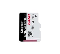 Kingston High Endurance microSD Atmiņas Karte 64GB (SDCE/64GB)