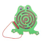 RoGer Bumbiņu Magnētiskais Labirints ar LED skaņu Varde Zaļa (RO-LAB-FROG)