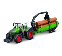 BBURAGO tractor with deluxe trailer, assort., 10cm, 18-31677/18-31678/18-31659