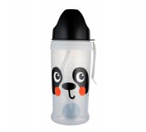 CANPOL BABIES neizlejamā sporta pudele ar salmiņu BabiesBoo panda, 270 ml, 56/510_whi