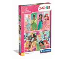 CLEMENTONI Puzle Disney Princess 2025, 2x60 Gab., 24824
