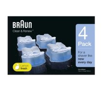 BRAUN maināmas kasetnes ar tīrīšanas šķidrumu  skuvekļiem Clean&amp;Renew (CCR3+1)