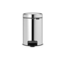 BRABANTIA atkritumu tvertne ar pedāli NewIcon, 3 l, Brilliant Steel (113147)