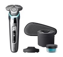 PHILIPS Shaver series 9000 Elektroskuveklis mitrai un sausai skūšanai ar SkinIQ, (S9975/55)