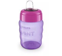 Philips Avent Easy Sip mācību krūzīte, 9M+, 260ml, silikona snīpis, rozā (SCF553/03)