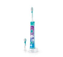 Sonicare zobu birste bērniem 3+ ar bluetooth un 8 maināmiem  dizainiem, zils (HX6322/04)