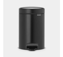 BRABANTIA atkritumu tvertne ar pedāli NewIcon, 3 l, Matt Black (113321)