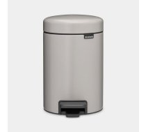 BRABANTIA atkritumu tvertne ar pedāli NewIcon, 3 l, Soft Grey (252181)