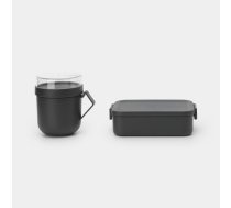 BRABANTIA Make &amp; Take pusdienu komplekts, dark grey (206665)