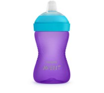 Philips Avent My Grippy mācību krūzīte ar mīkstu snīpi 300ml, 9M+, lillā (SCF802/02)