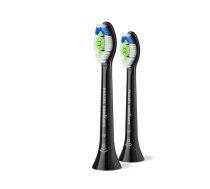 Sonicare Optimal White birstes uzgaļi (2gab.), melns (HX6062/88)