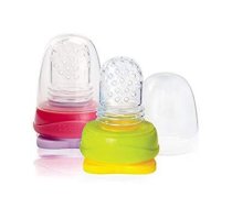 Kidsme Food Pouch adapteris mazuļa ēdināšanai no biezenīšu stāvpakām 2 gab,Lime&Lavender (160490 LILA)