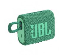 JBL ūdensizturīga portatīvā skanda JBL Go 3 ECO, zaļa (JBLGO3ECOGRN)