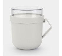 BRABANTIA Make &amp; Take zupas kārba, 0.6L, light grey (203848)