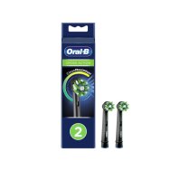 BRAUN el.zobu birstes uzgalis Cross Action, 2 gab, melns (EB 50-2 BLK)