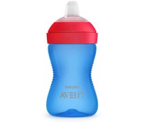 Philips Avent My Grippy mācību krūzīte ar mīkstu snīpi 300ml, 9M+, zila (SCF802/01)