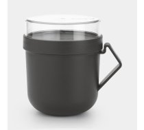 BRABANTIA Make &amp; Take zupas kārba, 0.6L, dark grey (203824)