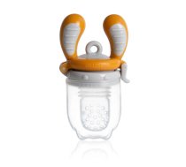 Kidsme Food Feeder bērna ēdināšanas ierīce cietiem produktiem (vidējs), Amber, no 4 mēn. (160350AM)