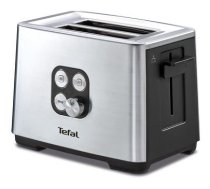 TEFAL tosteris Equinox,  900W, melns / nerūsējošā tērauda (TT420D)