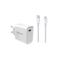 Devia Smart series PD quick charger suit (EU,18W) white