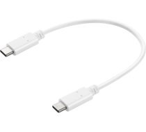 Sandberg 136-30 USB-C to USB-C Charge Cable White, 0.2M