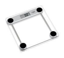 Elektroniskie ķermeņa svari AD 8121 maksimālais svars 150 kg precizitāte 100 g LCD 6 mm rūdīta stikla platforma Caurspīdīgs/Melna/Sudraba Adler (AD 8121)
