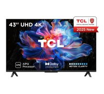 TCL televizors 43V6C 43" 4K Ultra HD, 3840 x 2160, DLED, PPI 2500, Dolby Vision, Google TV, Bluetooth, Wi-Fi, 3 HDMI, 2 skaļruņi (43V6C)