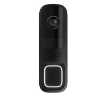 Ajax viedais video durvju zvans DoorBell 66391 4MP 155° WiFi AI noteikšana divvirzienu audio Melna (66391)