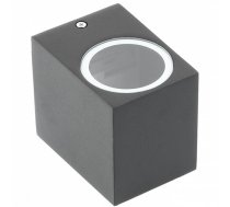 Fasādes gaismeklis TIAGO KW, GU10, 35W, IP54, melns; LD-TIAGOGU10J-20KW GTV (LD-TIAGOGU10J-20KW)