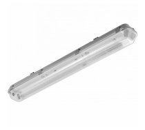 Hermētisks griestu gaismeklis, 2x60 T8 LED-J, G13, IP65, IK06, ABS/PS, pelēks; GT-HEL218-00 G-TECH (GT-HEL218-00)