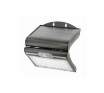 Solārais fasādes gaismeklis ar krēslas un kustības sensoru RAMOS, 50W, 300lm, 3,7V 1800mAh, IP44, 6000K, melns, LD-RAMOS50W-CW-10 GTV (LD-RAMOS50W-CW-10)