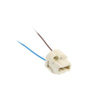 G9 patrona ar kabeli, AC220-240V, max.100W, 2x0,5mm, 2.12cm, balts, GZ-G90000-00 GTV (GZ-G90000-00)
