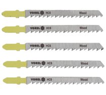 Zāģa asmeņu komplekts 5 gab., BOSCH, 27811, koksnei un plastmasai, 75 mm darba garums (27811)