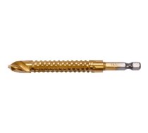 HEX frēzēšanas urbis metālam 10,0 mm HSS TiN 1/4" fiksātors 58–62 HRC cietība garums 100 mm YATO YT-44828 (YT-44828)
