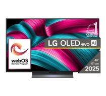 LG televizors OLED 48" OLED48C51LA, 4K Ultra HD, OLED evo, 3840 x 2160, 0.1 ms, DVB-C, DVB-S, DVB-T, Wi-Fi, Ethernet LAN, Melns (OLED48C51LA)