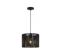 Griestu lampa FORESTO, 29 cm, melna, dabīgi materiāli, OS-FORES-10-DEC (OS-FORES-10-DEC)