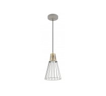 Griestu lampa KALIOPE, pelēka/zeltīta, metāla abažūrs, diametrs 18 cm, OS-KAL-E27-16-DEC (OS-KAL-E27-16-DEC)