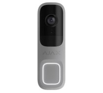 Ajax viedais video durvju zvans DoorBell 66393 4MP 155° WiFi AI noteikšana divvirzienu audio Pelēka (66393)