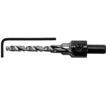 Kombinētais karbona-metāla iegremdēšanas urbis ar vadurbi 4-6mm kokam 8mm fiksātors YT-33021 YATO (YT-33021)