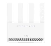 BE3600 HyperLink WiFi 7 Maršrutētājs Duālais Joslas Gigabit Ports 4x5dBi VPN MLO WPA3 Balts Cudy WR3600E (WR3600E)