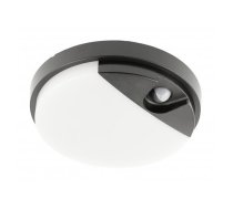 LED gaismeklis ar kustības sensoru, 15W, 1350lm, 4000K, IP54, melns, LD-TULON15WOK-10, GTV (LD-TULON15WOK-10)