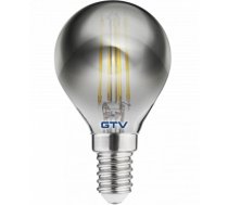 Dekoratīva LED spuldze, FILAMENT, G45, 1800K, E14, 4W, 200lm, 360°; LD-G45FP4-18 GTV (LD-G45FP4-18)
