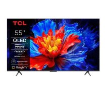 TCL Televizors 55P8K 55" 4K QLED HDR, 3840 x 2160, 288Hz, 2.1 skaņas sistēma, Google TV, Wi-Fi, Bluetooth, HDMI 2.1, 4 porti (55P8K)