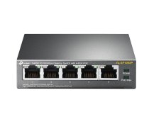TP-Link TL-SF1005P tīkla komutators nepārvaldāms 5× 10/100 Mbps RJ45 4× PoE 802.3af galda melns (TL-SF1005P)