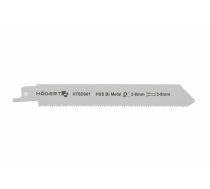 150 mm reciprocējošā zāģa asmens nerūsējošā tērauda griešanai, 14 TPI, 2 gab., HOGERT, HT6D901, bimetāla, griešanas dziļums 3-8 mm (HT6D901)