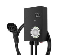 Sienas uzlādes stacija elektroauto 11kW Plug and Charge Type 2 16A 3 fāzes ar 6m kabeli CUBE-EU02-01 EV Charge (CUBE-EU02-01)