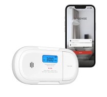 X-Sense XC04-WX Wi-Fi oglekļa monoksīda detektors, saderīgs ar Tuya, ar LCD displeju – balts (XC04-WX)