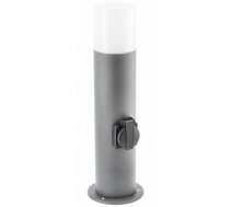 Dārza gaismeklis ar kontaktligzdu CORTA-P 40, E27, 25W, IP44, AC220-240V, kontaktligzda-3000W, grafīts; OS-CORP40G-30 GTV (OS-CORP40G-30)
